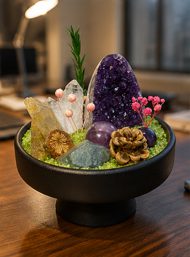 Mixed Gemstone Crystal Garden
