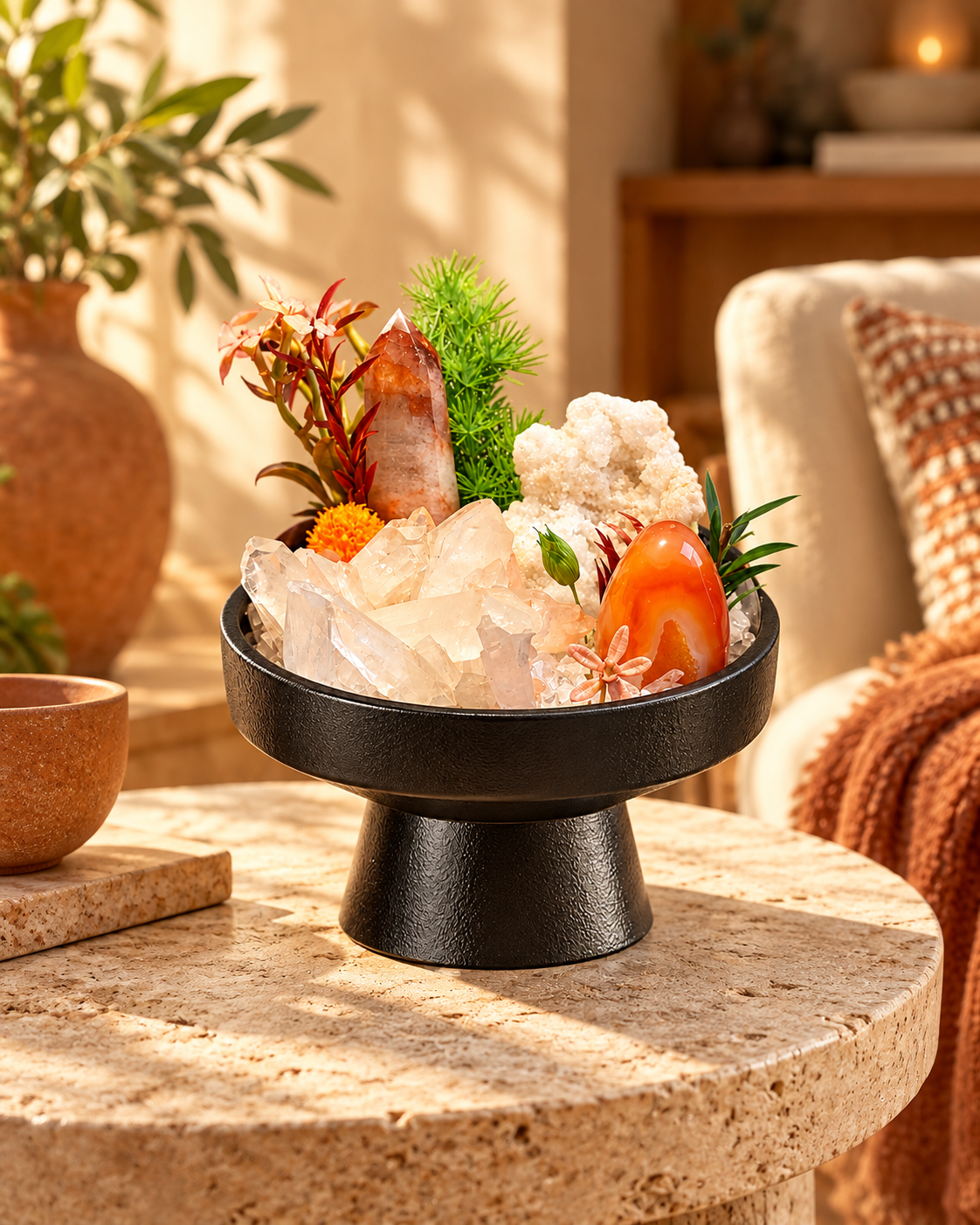 Amber Dawn — Clear Quartz Crystal Garden