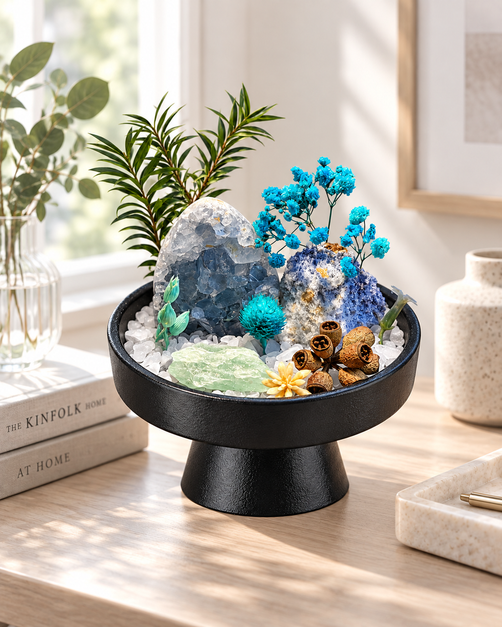 Blue Haven — Fluorite & Quartz Crystal Garden
