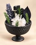 Monochrome Clarity — Clear Quartz & Black Tourmaline Crystal Garden