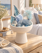 Azure Stillness — Celestite & Clear Quartz Crystal Garden