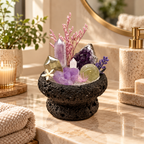 Violet Alchemy — Amethyst & Pyrite Crystal Garden