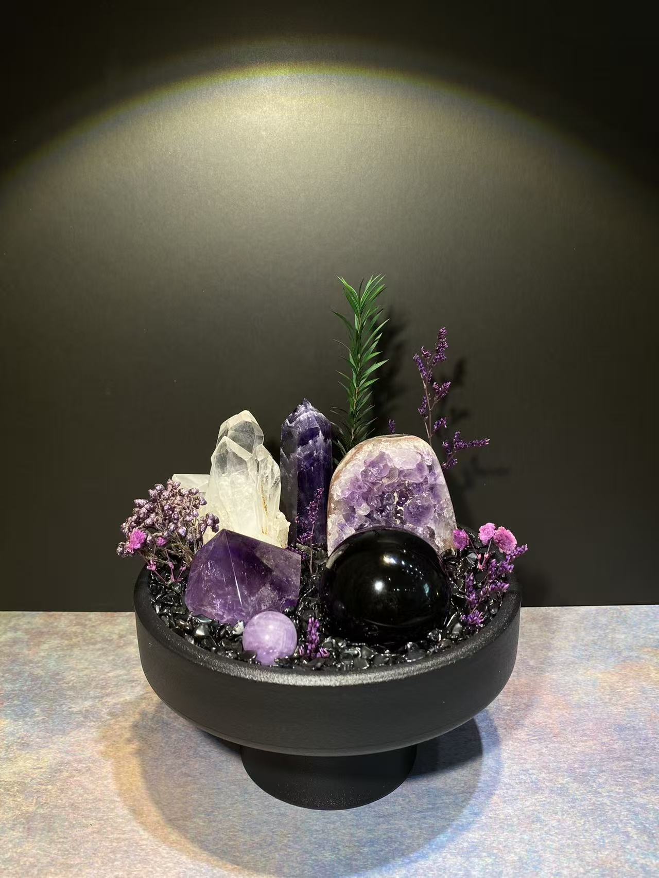 Crystal Garden Bowl Decor – One of a Kind