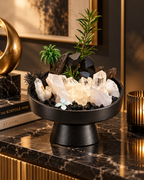 Shadow Clarity — Smoky Quartz & Clear Quartz Crystal Garden