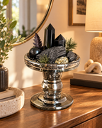 Obsidian Archive — Black Obsidian & Black Tourmaline Crystal Garden