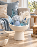 Winter Halo — Blue Calcite & Clear Quartz Crystal Garden