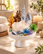 Glacier Ascent — Blue Kyanite & Clear Quartz Crystal Garden