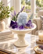 Violet Cloud — Amethyst & Clear Quartz Crystal Garden