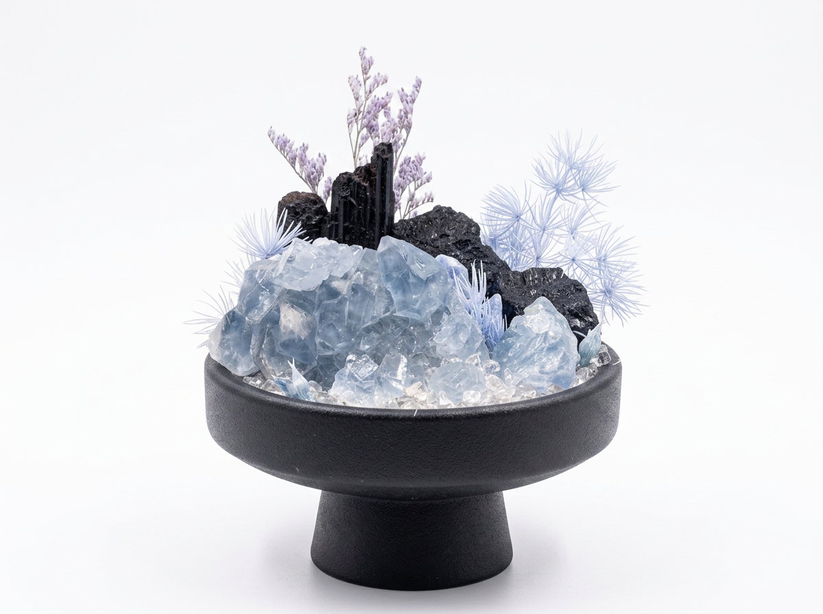 Blue Fluorite Crystal Garden