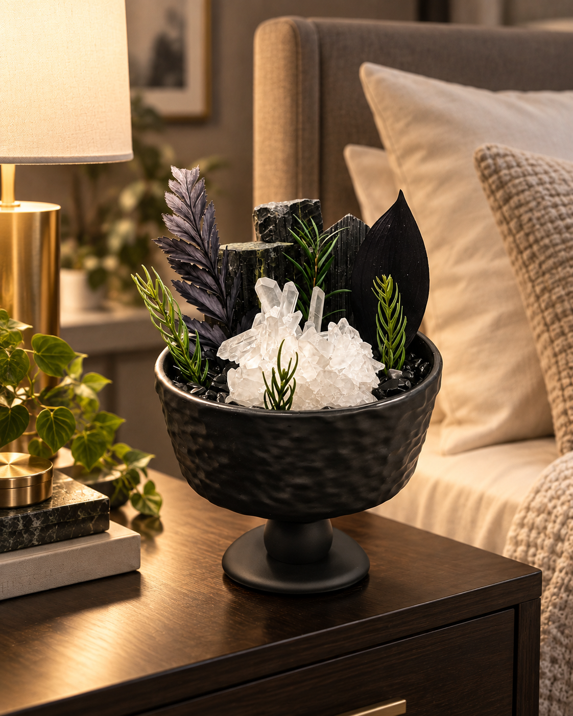 Crystal Garden styled in a bedroom