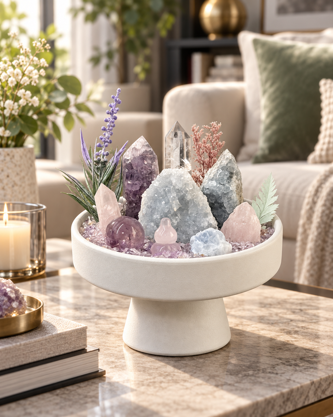 Crystal Garden styled in a living